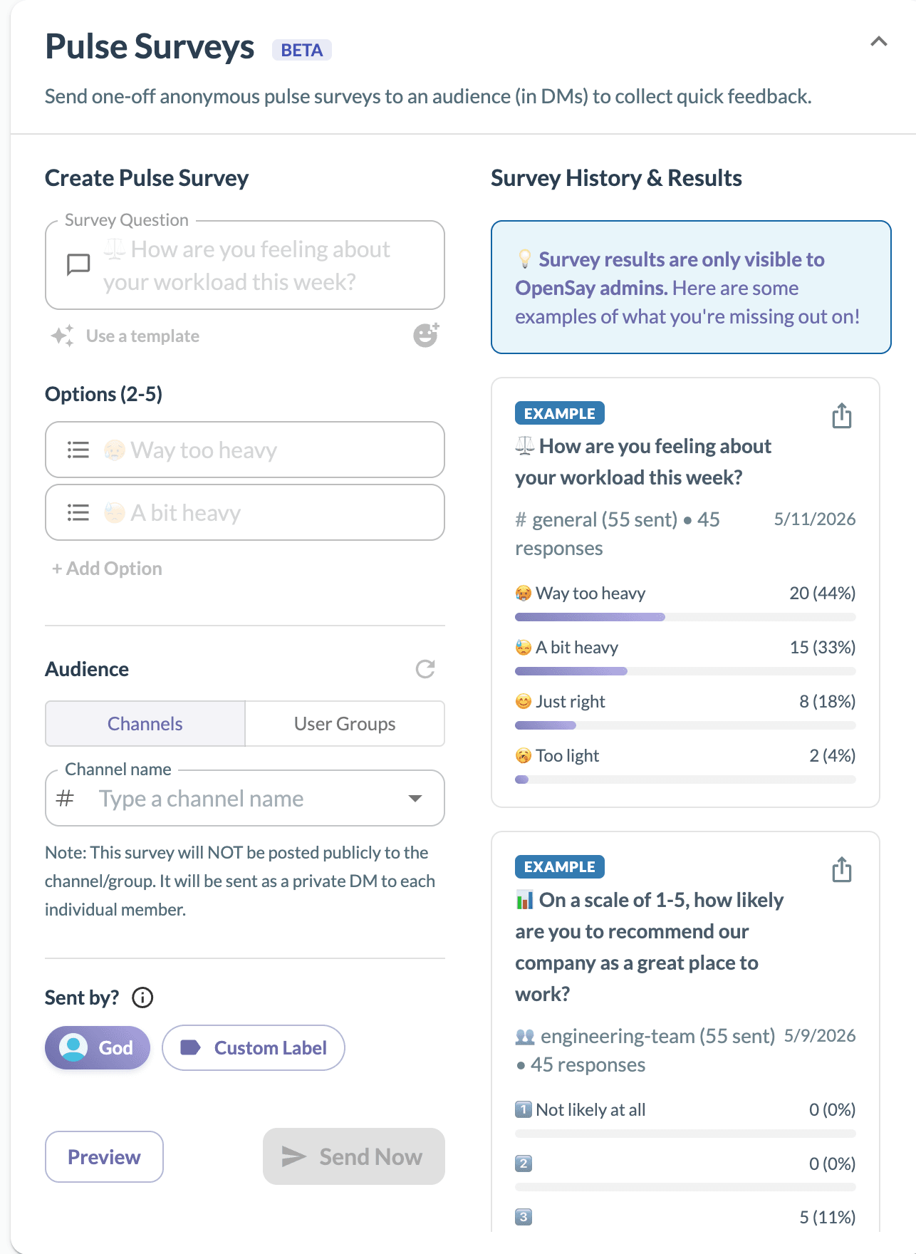 Pulse Survey Analytics Dashboard