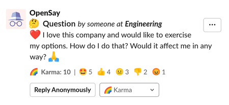 Anonymous Feedback in Slack with Messages