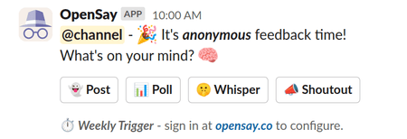 Slack Anonymity in Specific Slack Channels